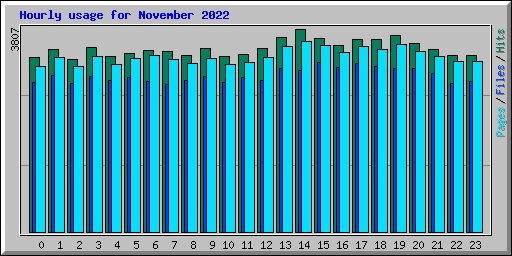 Hourly usage for November 2022