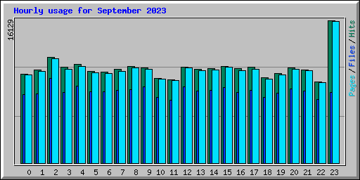 Hourly usage for September 2023