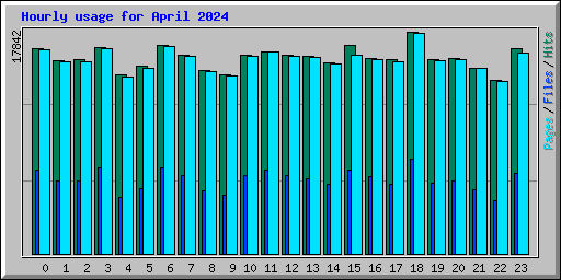 Hourly usage for April 2024
